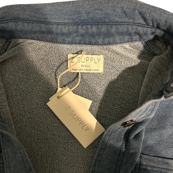 Z Supply NWT All Day Knit Denim Jacket – Vintage Indigo – Women’s Small - Picture 5 of 5